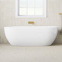 Avalon Egg Acrylic Freestanding Bath with Overflow